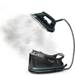 Rowenta Iron for Clothes, High Pressure Steamer Iron with Boiler System, 400 Steam Holes, Vertical Steaming, 37oz Tank, Stainless Steel Soleplate, Aut