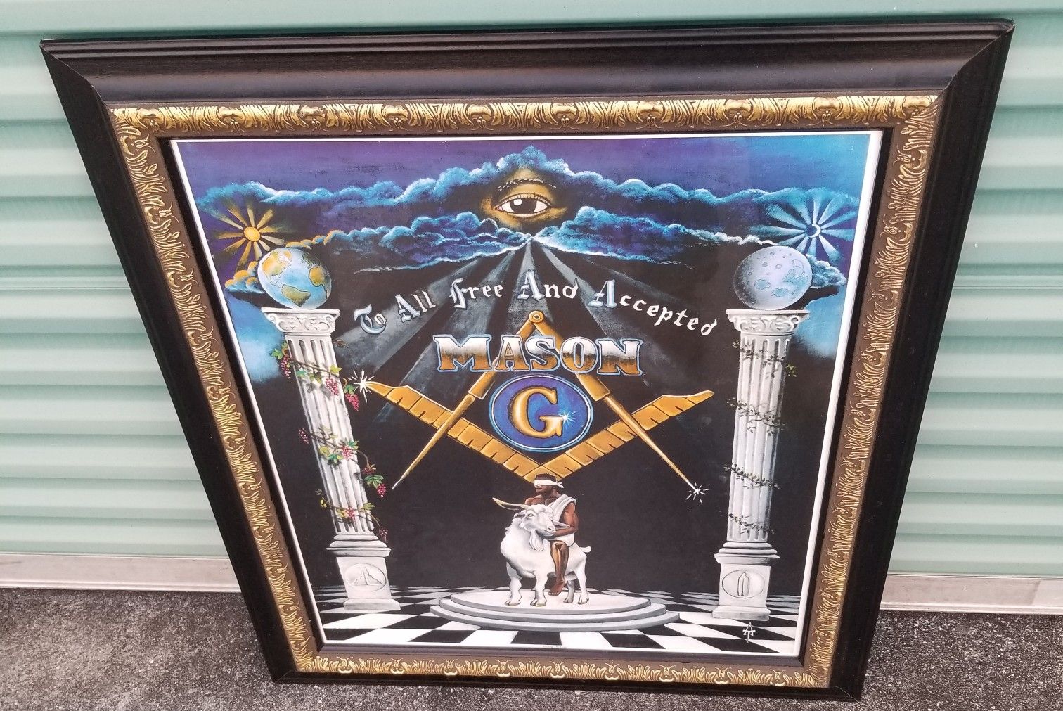 Masonic framed wall art