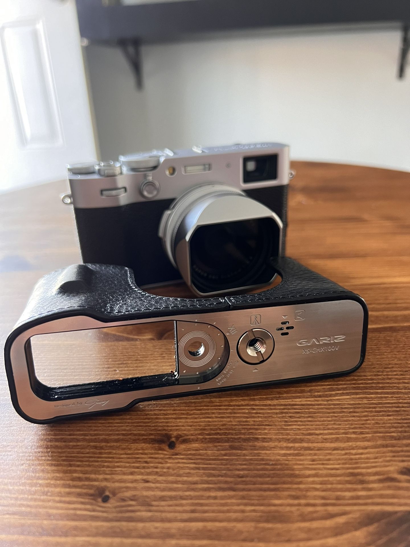 Fujifilm X100V Gariz Leather Half Case Black - X100v Leather Case New