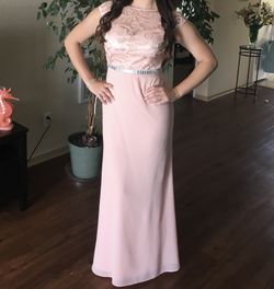 Blush prom dress