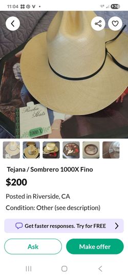 Tejana  Fina /Cowboy Hat