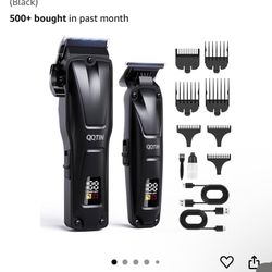 Hair Clippers for Men Professional, Cordless Electric Hair Trimmer with Fast Charging Port, Up to 5 Hours Runtime Hair Cutting Kit, Barber & Home Clip