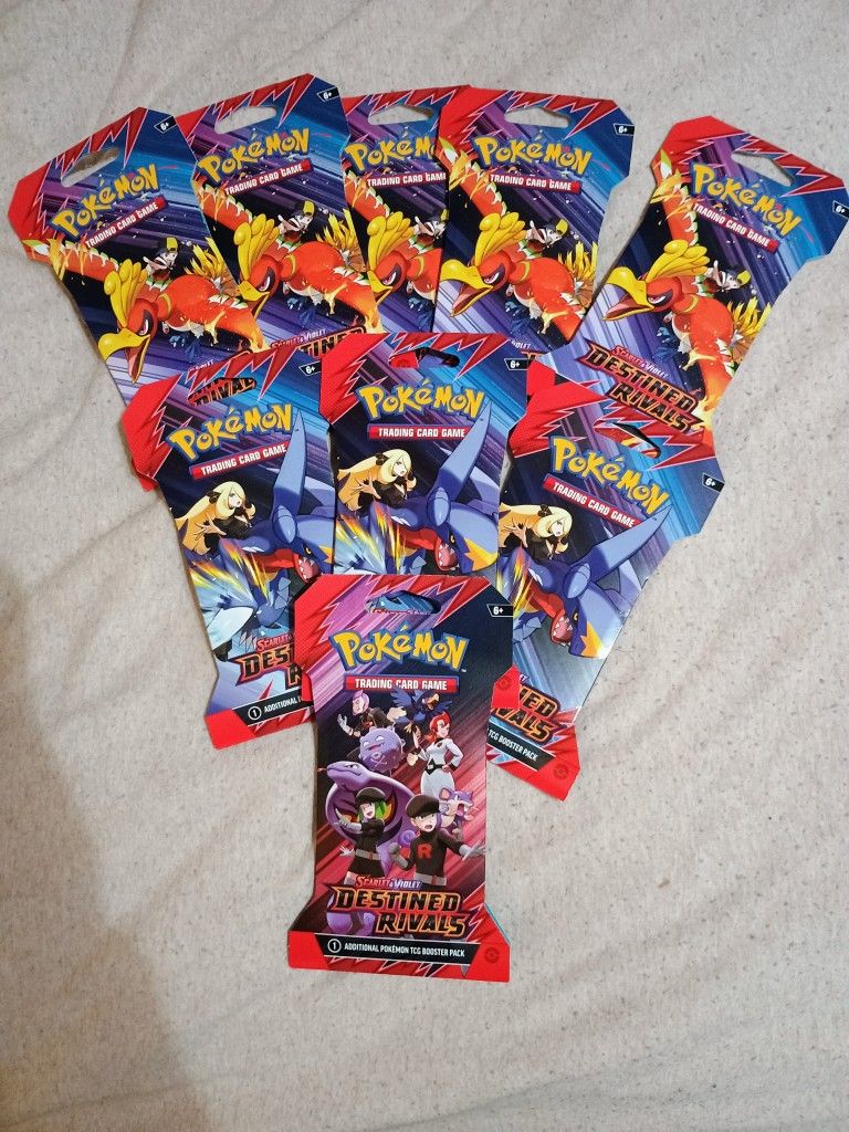 (9) Destined Rivals Sleeved Booster