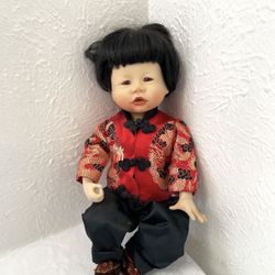 Porcelain 12” Doll Edwin M. Knowles "Chen" A Little Boy of China