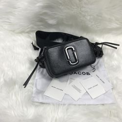 Marc Jacobs Colorblock Snapshot Crossbody bag   Black