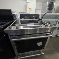 JENN AIR ELECTRIC SLIDE IN STOVE STAINLESS STEEL 