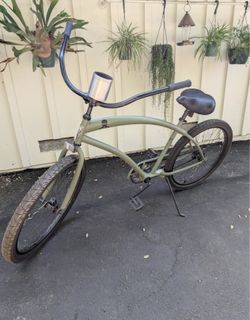 SKULLXBONES Men's Beach Cruiser MATTE OLIVE GREEN