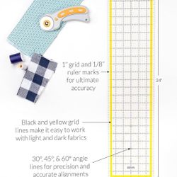 Precision Cutting – This 6x24 quilting ruler