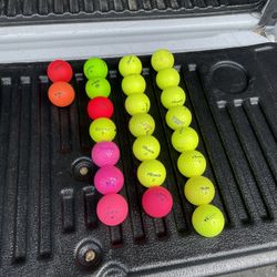 Colored Golf Balls - 24