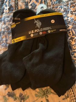 New 6 Pack Polo Socks with Tag