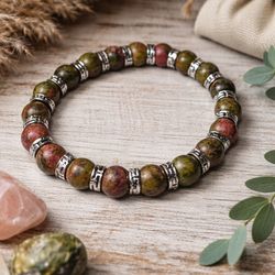 Unakite Sacred Balance Bracelet