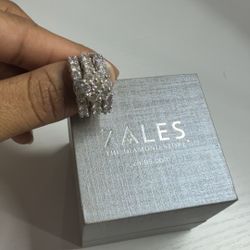 Silver Diamond Ring  