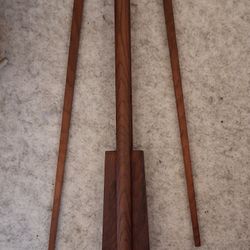 vintage wooden chopstick holder