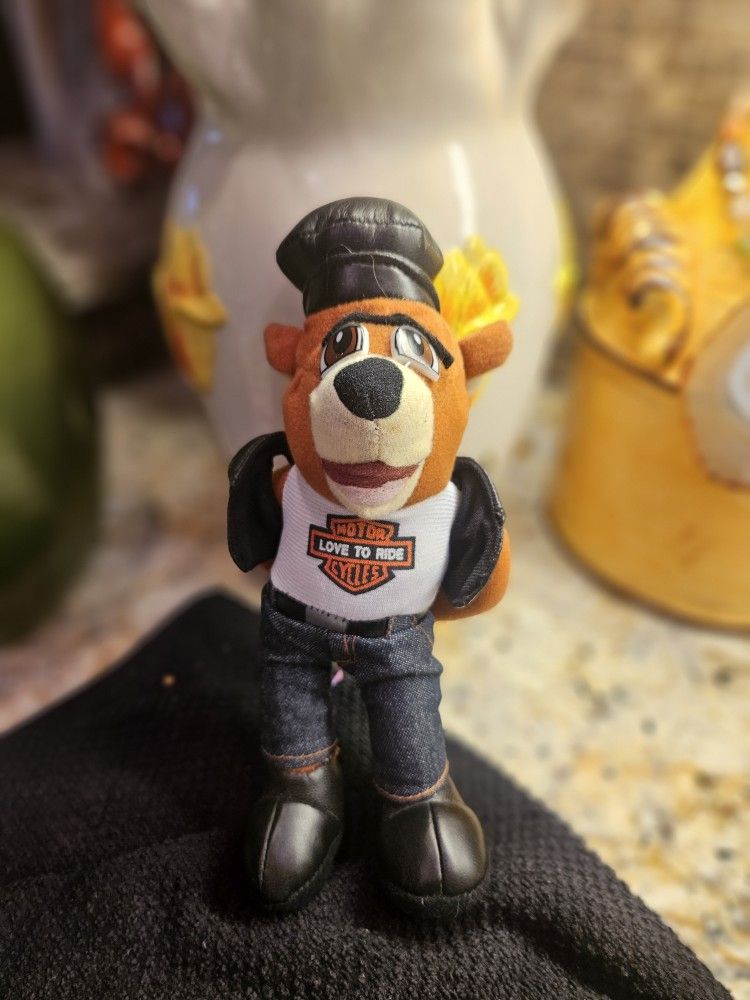 Harley Davidson Motorcycle Bear Plush Toy is a must-have for all Harley-Davidson fans and collectors.