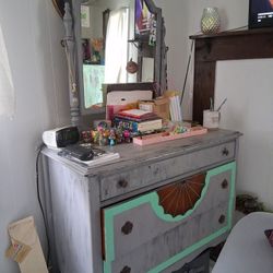 Dry Brushed Antique Dresser