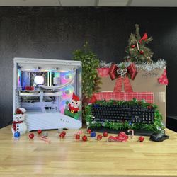 *NEW* White Holiday Bundle - NVIDIA RTX 5070 AMD 7700 + 240Hz 1440p Monitor + Keyboard/Mouse Combo