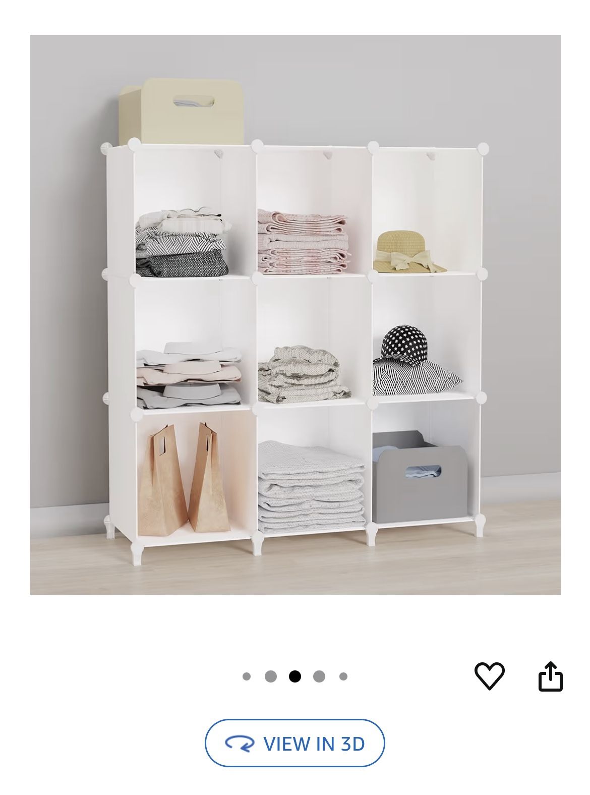 Cube Storage Organizer, Portable Closet Organizer Cubes Shelves