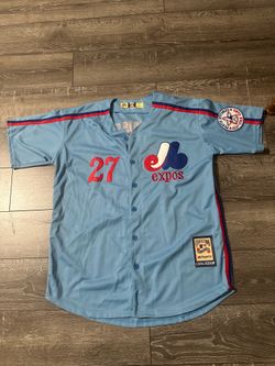 Majestic Montreal Expos Vladimir Guerrero #27 Cooperstown Collection Jersey Adult Medium