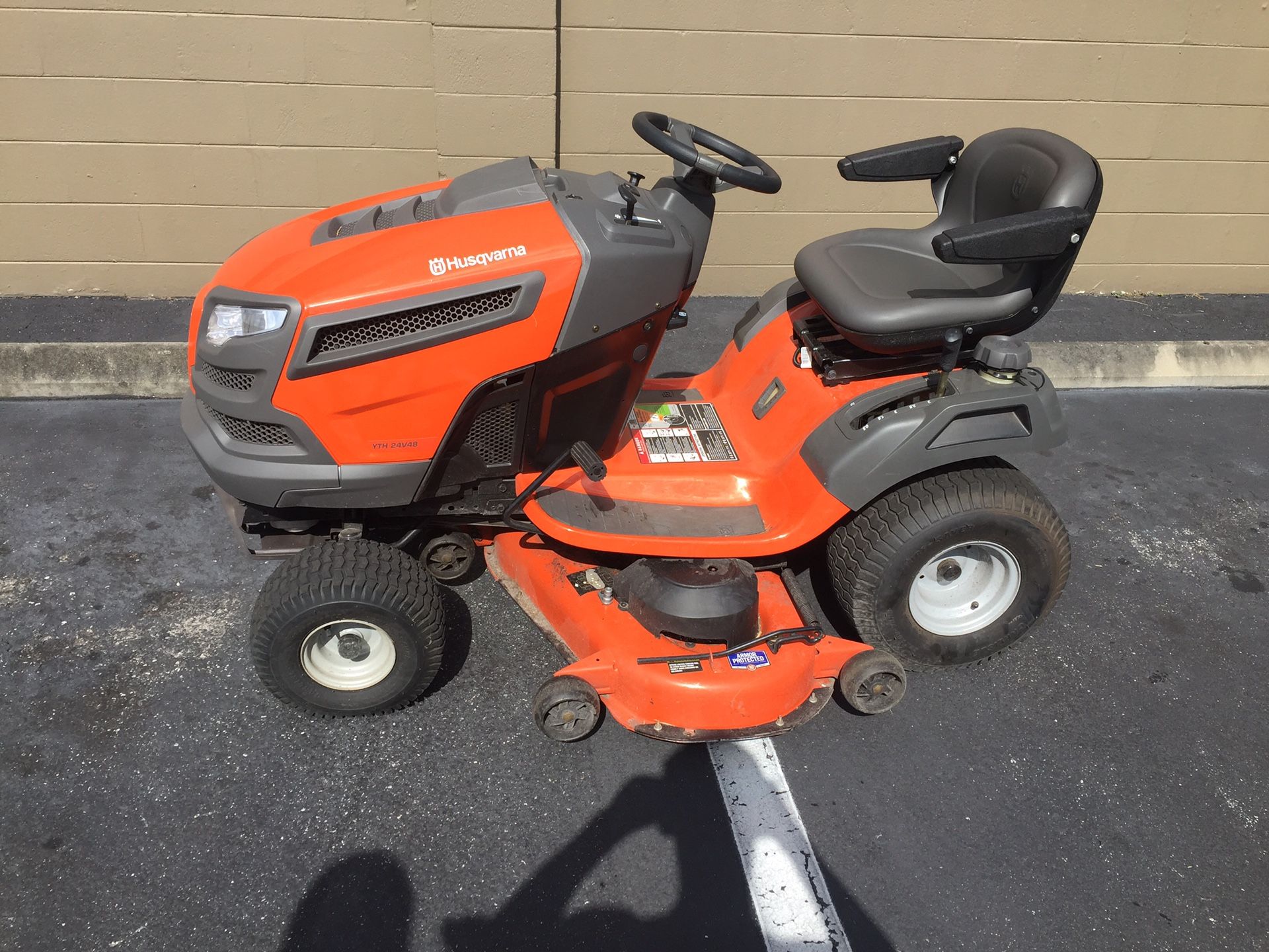 Husqvarna YTH24V48 Vtwin Hydrostatic 48in Riding Lawn Mower for Sale