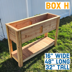 Tall Planter Box with bottem Shelf