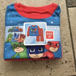 NWT PJ Mask Fleece Pj Set Size 2T 3T