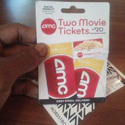 AMC Movie Tickets For 2 Plus $20 Concession