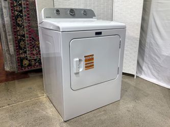 NEW! MAYTAG Front-Load White Electric Dryer Model # MED4500MW0