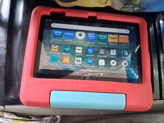Amazon Fire HD Kids Tablet (Red/Blue Case with Stand)