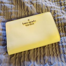Kate Spade Wallet Like New Yellow