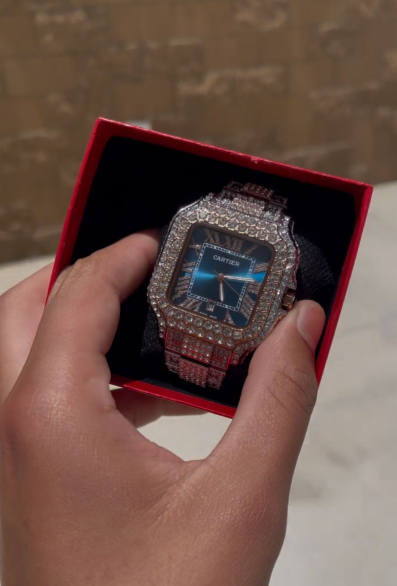 Iced Out Cartier Two Tone