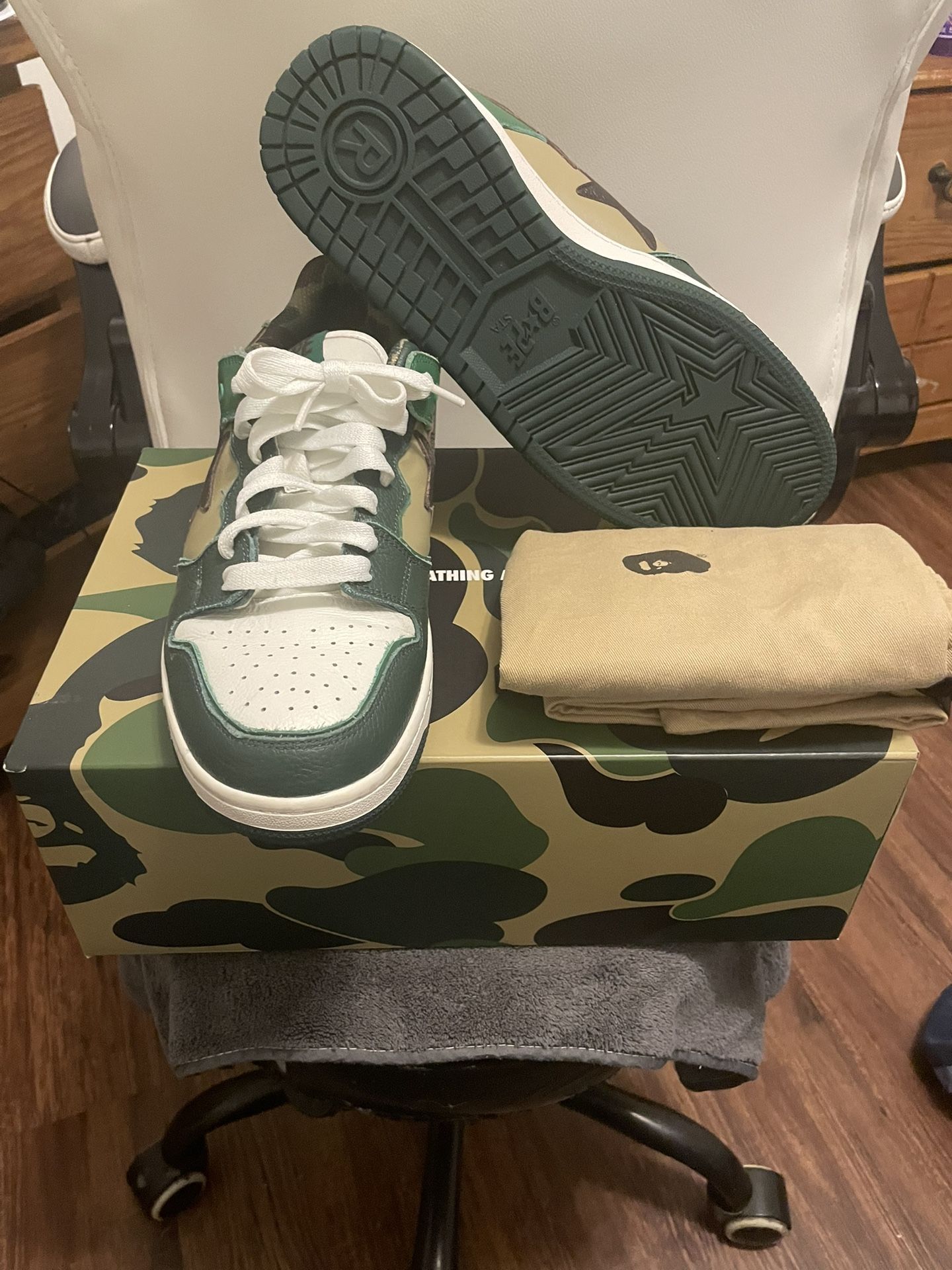 Bape Sta “Sk8” ABC camo Green