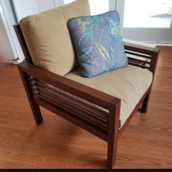 Teak Armchair Solid Heavy 