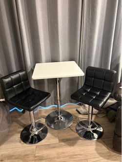 Adjustable  Bar Height Table and Chairs