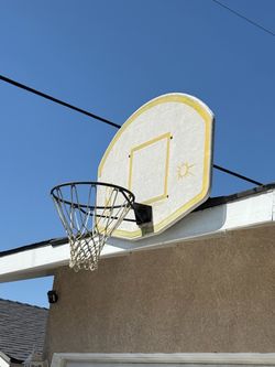 Vintage Huffy NBA Basketball Backboard & Rim – 47.5”  Wide Roof Mount