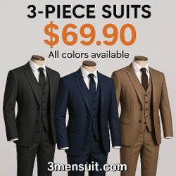 69 Dollar 3 Pc Tr Mens Suits