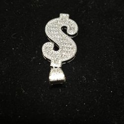 Sterling Silver  Money Sign 