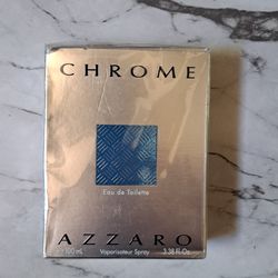 NEW & SEALED " AUTHENTIC CHROME AZZARO MEN'S LARGE SPRAY 35$