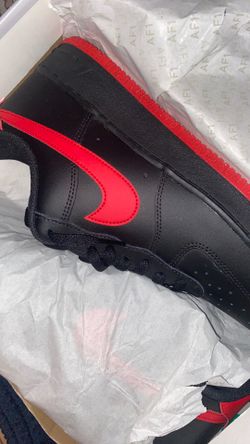 Balck and red air force ones