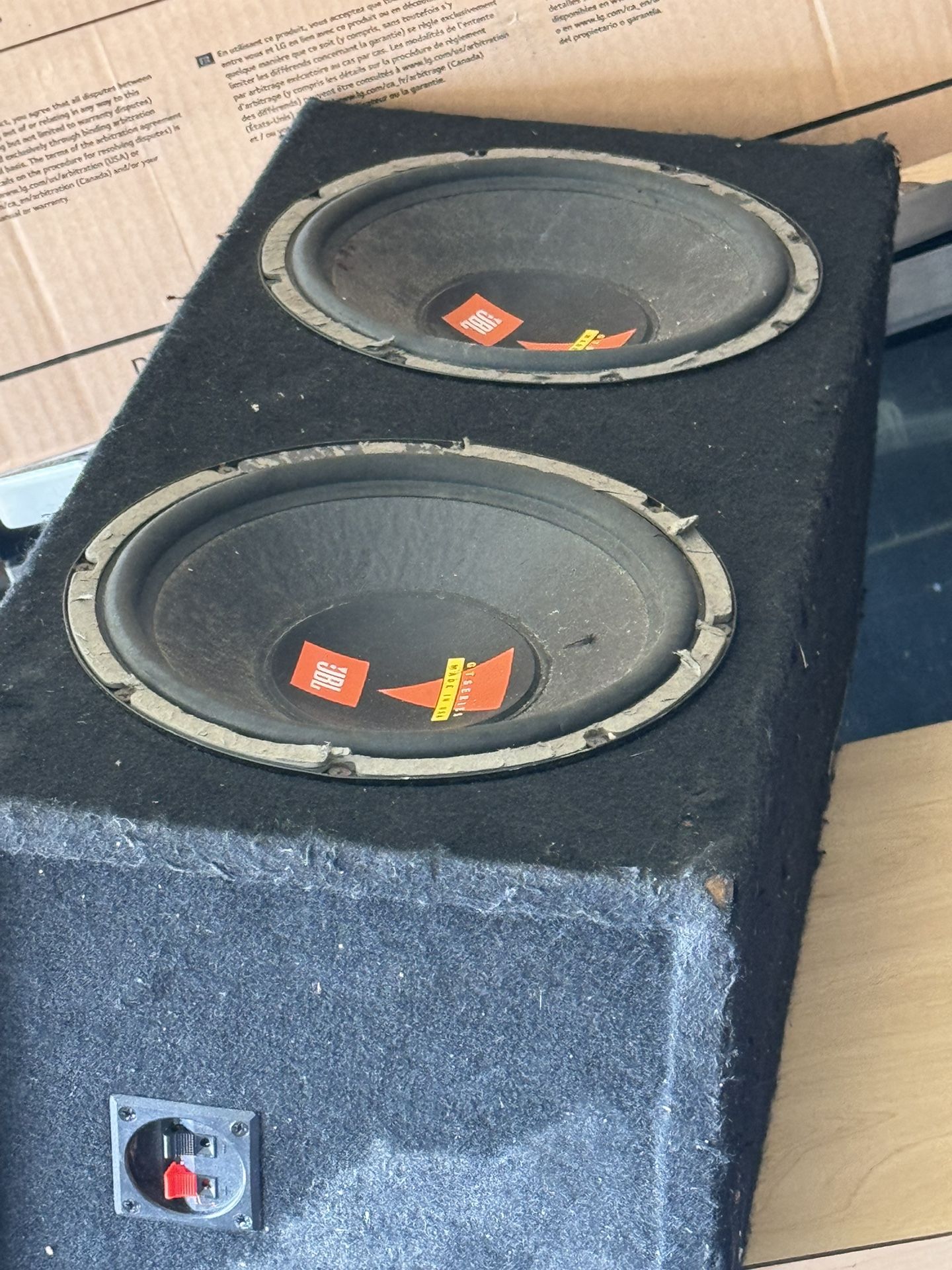 2 10” Subwoofers And Box