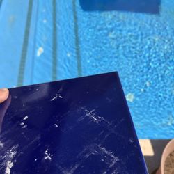 Pool tiles and plaster!