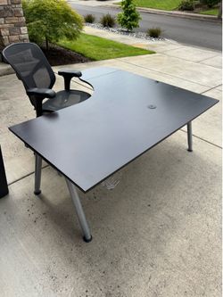 Desk and chair