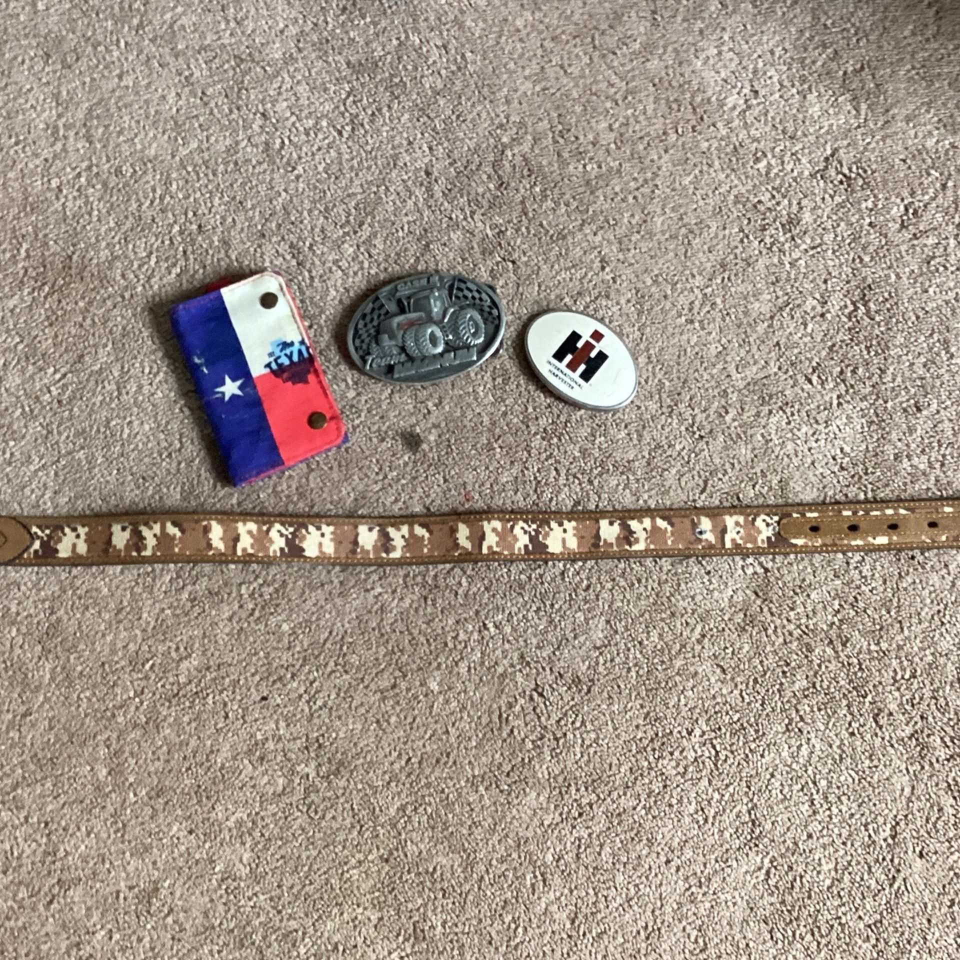 Belt Buckle With Wallet And Belt