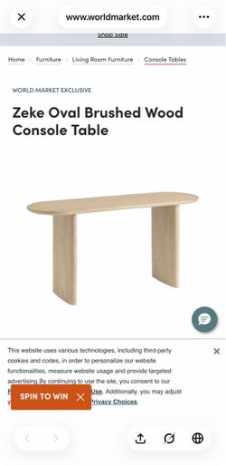 World Market oval table/desk