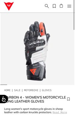 Dainese women gloves size medium new