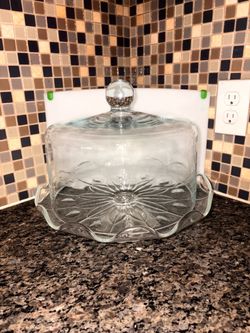 Vintage Princess House Crystal Cake Stand