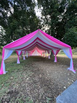 Tent Draping In The Park