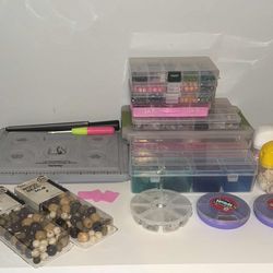 Assorted beads set make necklaces, earrings & bracelets