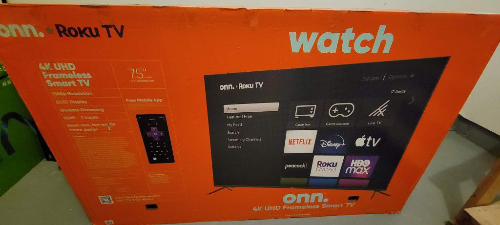 Brand New ONN 75" Smart TV!!!