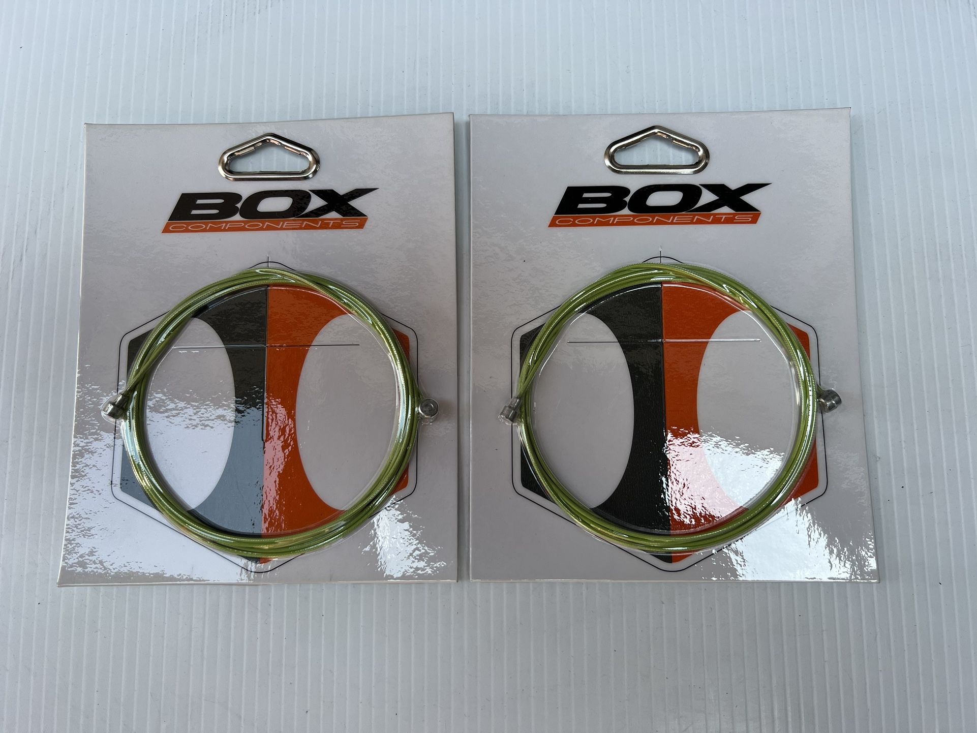 Box Teflon Coated Brake Cable Green MTB/BMX 2-Pack  New!