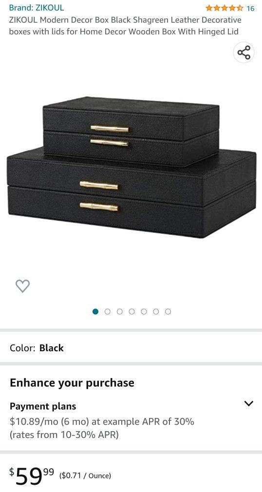 2 Pack Modern Jewekry Boxes